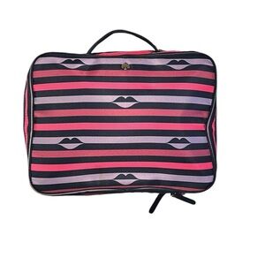 Kate Spade Jae Nylon Lip Print Travel Cosmetic Case